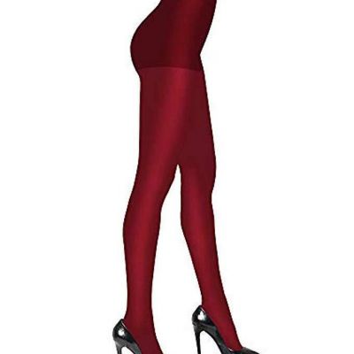 DKNY Women's Comfort Luxe Control Top Tight Crimson Medium